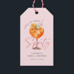 Modern Pink Aperol Spritz Bridal Shower Gift Tags<br><div class="desc">Modern Pink Aperol Spritz Bridal Shower Classic Round Sticker</div>