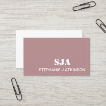 Modern Pink Blush Minimalist Professional Initials