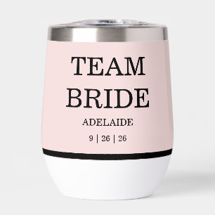 Modern Pink Blush Team Bride