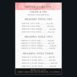 Modern Pink Bokeh Business Service/Pricing Flyer<br><div class="desc">Modern luminous pink and white sparkling bokeh lights,  business services and pricing flyer.  Text colour and font style can be customised.</div>