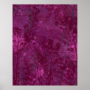 Modern Pink Botanical  Poster