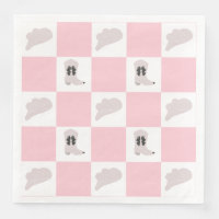 Modern Pink Chequered Cowgirl Rodeo Pattern