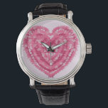Modern Pink Confetti Heart | Valentine's Day Art Watch<br><div class="desc">Celebrate love in a burst of vibrant color with this beautiful and modern abstract heart design. The classic heart shape is creatively formed from a cascade of overlapping, star-shaped confetti in rich shades of pink and magenta. The layered, semi-transparent stars create a stunning sense of depth and a unique, energetic...</div>