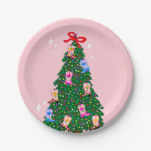 Modern Pink Cowgirl Western Boots Christmas