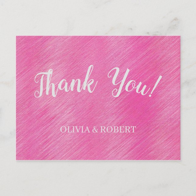 Modern pink dust on wood postcard (Front)