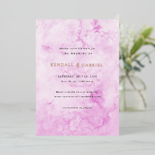 Modern Pink Elegant Wedding Save the Date