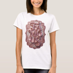 Modern Pink FAMOUS Slogan Design T-Shirt