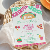 Modern Pink Fiesta Taco Bout A Party Birthday