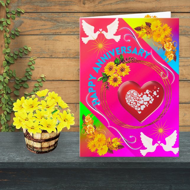 Modern Pink Floral Doves Boho Elegant Chic Trindy  Thank You Card (Creator Uploaded)