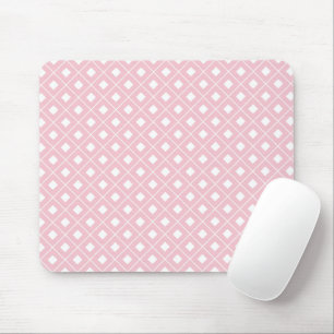 Modern Pink Gingham Office Mousepad