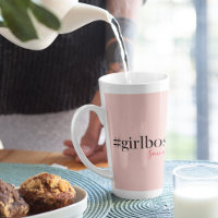 Modern Pink Girl Boss & Name | best Girly Gift