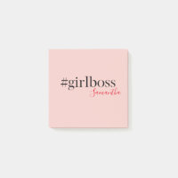 Modern Pink Girl Boss & Name | best Girly Gift