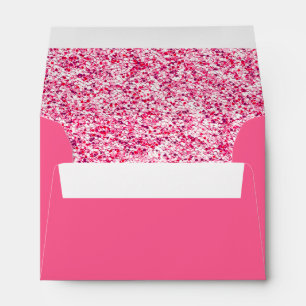 Modern Pink & Glitter Party Envelope
