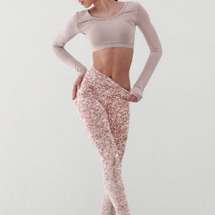 Modern Pink Glitter Sparkles Gift Leggings