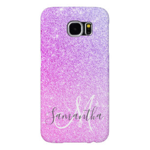 Modern Pink Glitter Sparkles Personalised Name