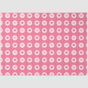 Modern Pink Heart Love Collection Tissue Paper