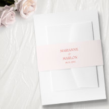 Modern Pink Hearts '2 become 1' Wedding