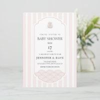 Modern pink Korean theme baby shower
