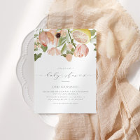 Modern Pink Lemonade Spring Baby Shower