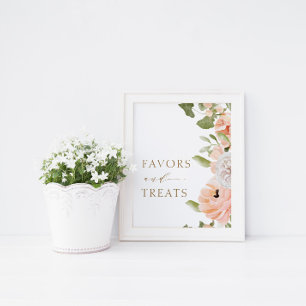 Modern Pink Lemonade Summer Favours & Treats Sign