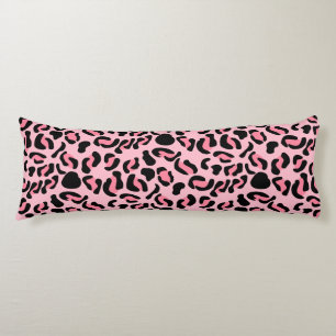 Modern Pink Leopard Pattern Animal Body Cushion
