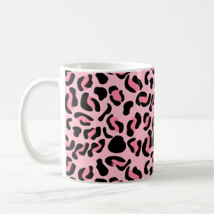 Modern Pink Leopard Pattern Animal Coffee Mug
