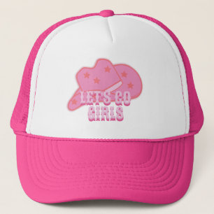 Modern Pink Let's Go Girls Cowboy Hat Rodeo