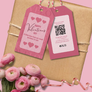 Modern Pink Love Happy Valentine's Day  Gift Tags