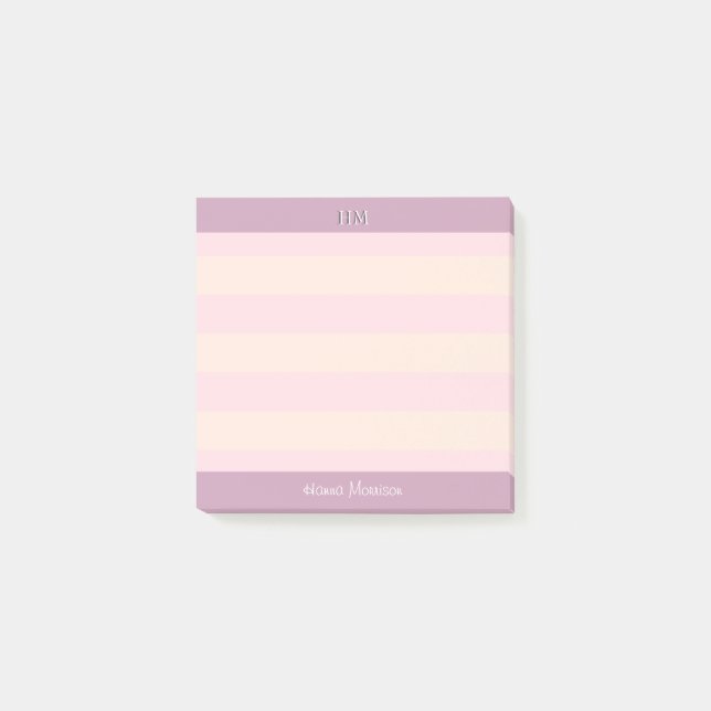 Modern Pink Office School Teacher Mum Student Post-it Notes (Front)