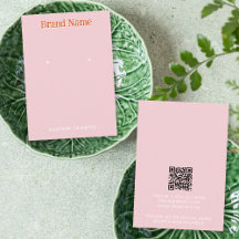 Modern Pink Orange Earrings Jewellery Display Card