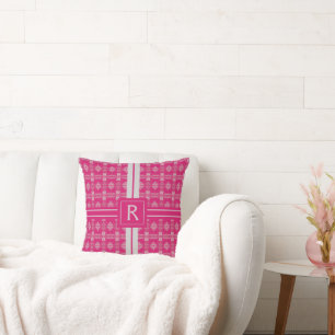 Modern Pink Pattern Cushion