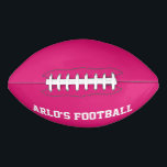 Modern Pink Personalised Kid's Football<br><div class="desc">The Modern Pink Personalised Kid's Football is designed to be found on a green field effortlessly allowing for more fun time playing and locating a child's football in a grouping of kids' footballs at practice.</div>