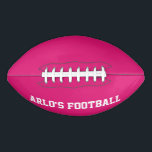 Modern Pink Personalised Kid's Football<br><div class="desc">The Modern Pink Personalised Kid's Football is designed to be found on a green field effortlessly allowing for more fun time playing and locating a child's football in a grouping of kids' footballs at practice.</div>