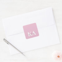 Modern Pink Personalised Monogram Name -
