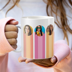 Modern Pink Photo Coffee Cup