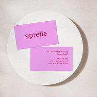 Modern Pink Red Minimalist Creative Professional