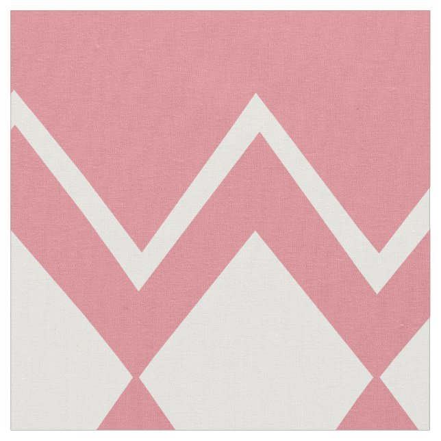 Modern Pink Retro Personalised Fabric (Close Up)