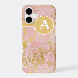 Modern Pink Rose Quartz monogrammed
