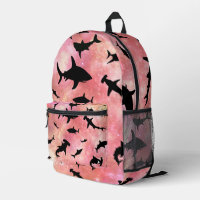 Modern pink shark gradient space galaxy girls