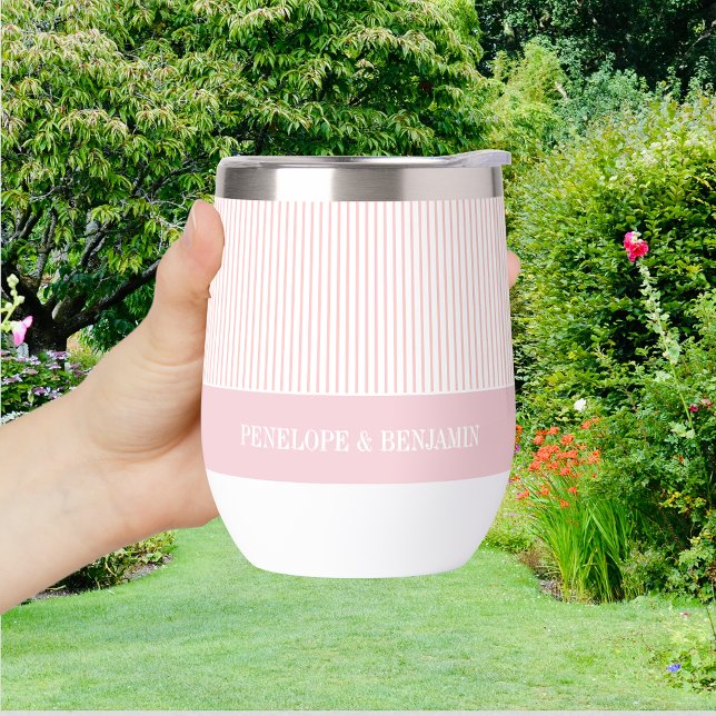 Modern Pink Striped Wedding (Creator Uploaded)