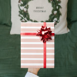 Modern Pink Stripes Christmas  Wrapping Paper<br><div class="desc">Modern Pink Stripes Christmas  Wrapping Paper</div>