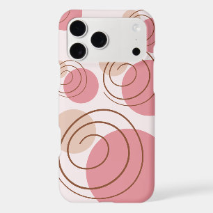 Modern Pink Swirl iPhone Case – pro 17