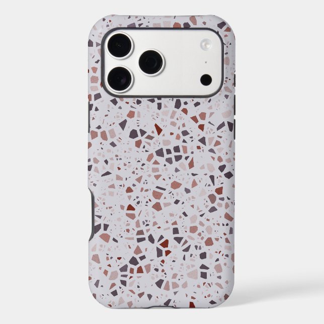 Modern Pink Terrazzo Print Pattern  (Back)