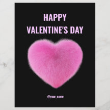 Modern Pink Valentines Card Business