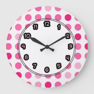 Modern Pink Wall Clocks