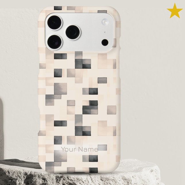 Modern Pink Watercolor Digital Pixels Custom Name (Creator Uploaded)