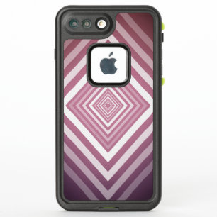 Modern Pink & White Gradation Squares