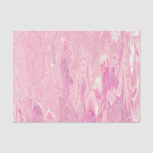 Modern pink White Marbling Paint Abstract Design Tissue Paper