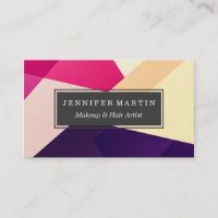 Modern Pink Yellow Black Geometric Pattern