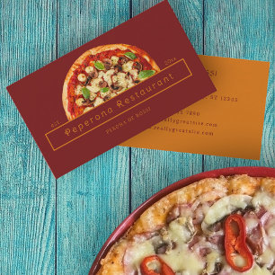 Modern Pizza Business Card